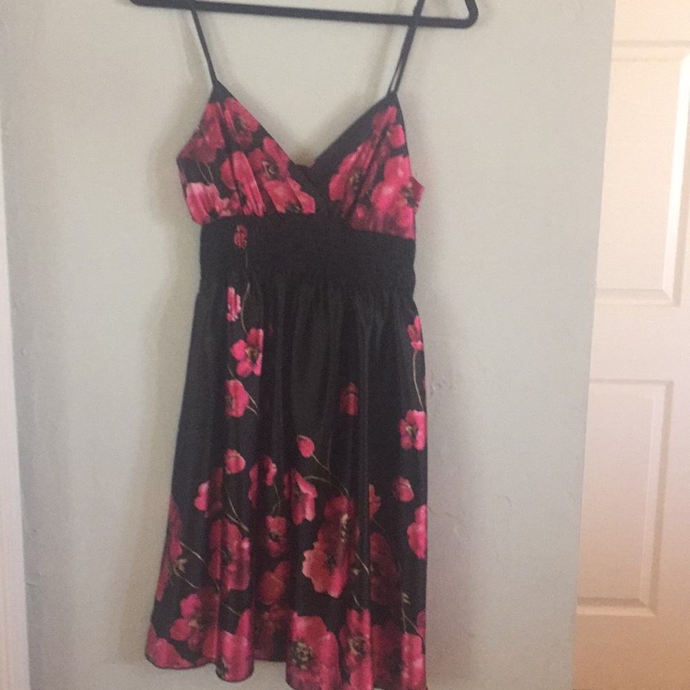 Floral Black dress